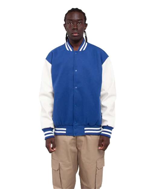 Shaka Wear Unisex Letterman Jacket