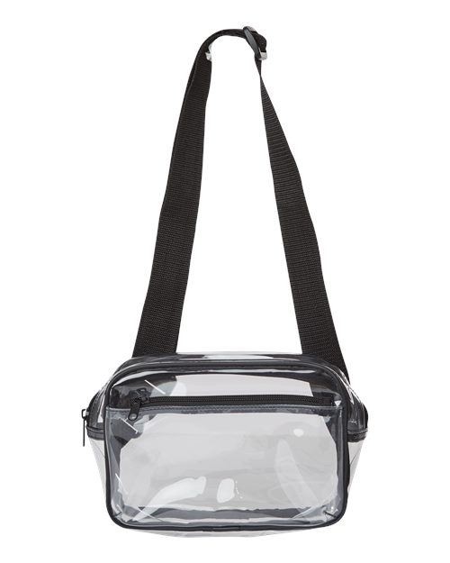 Liberty Bags Clear Stadium 2-Pocket Fanny Pack/Crossbody Bag
