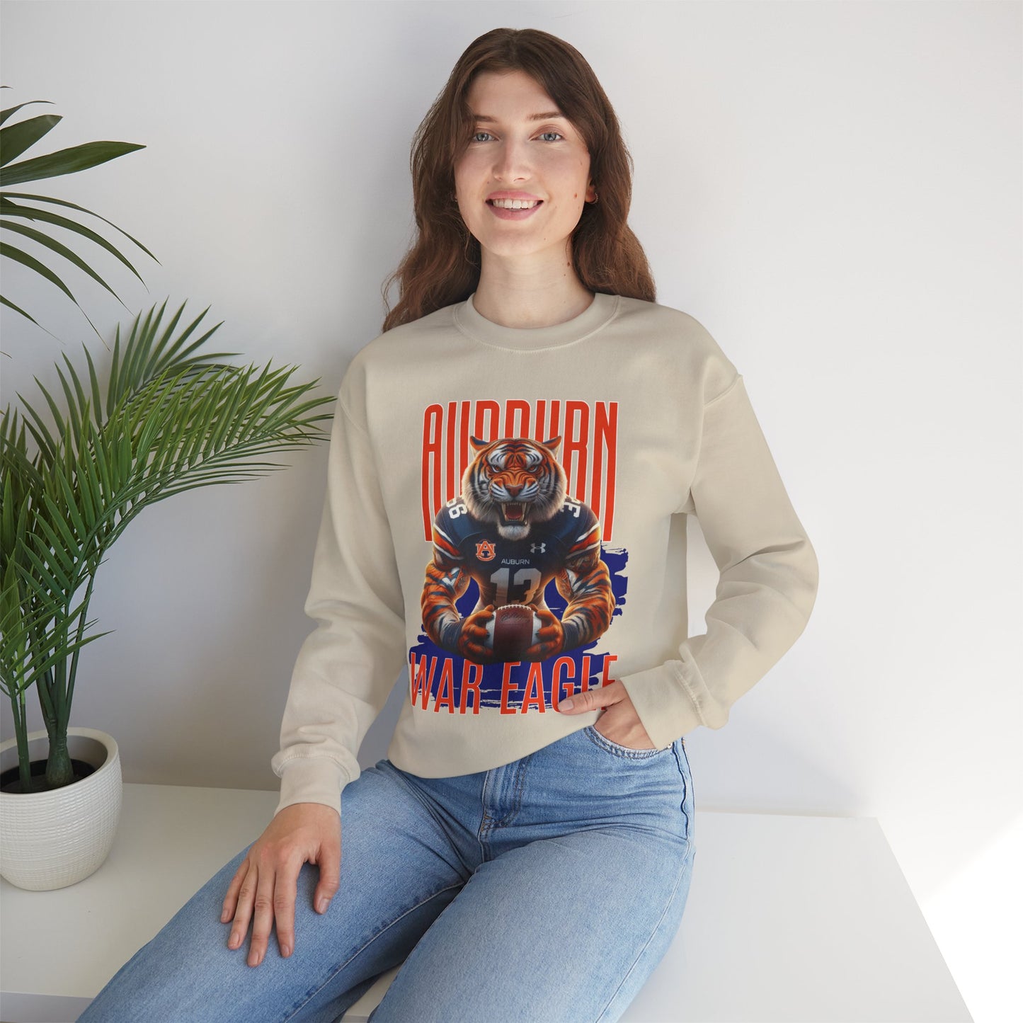 Auburn  Tiger Crewneck Sweatshirt