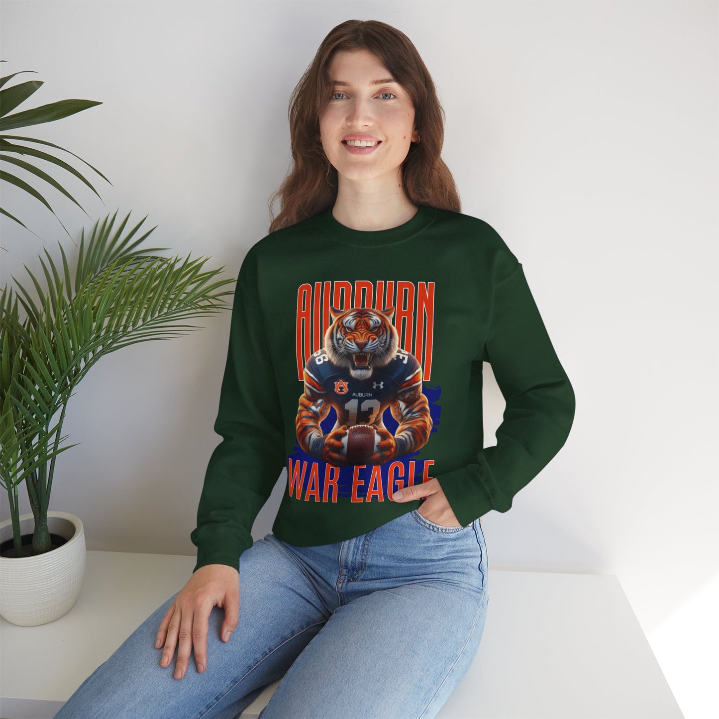 Auburn  Tiger Crewneck Sweatshirt