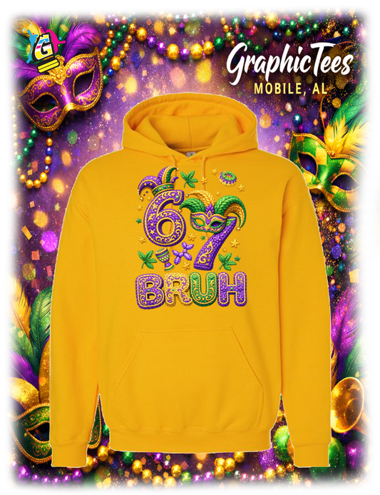67 BRUH MARDI GRAS APPAREL
