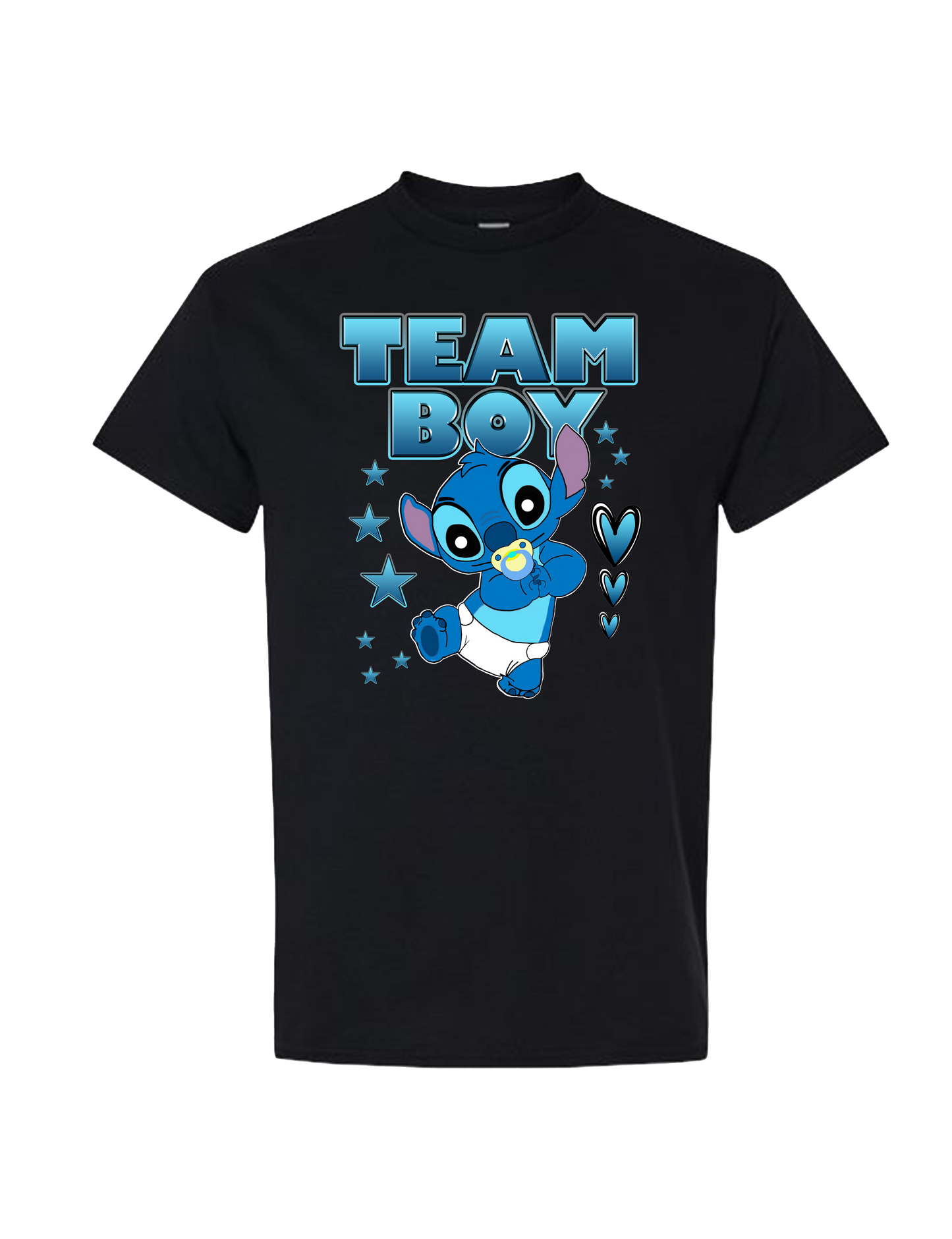 Baby Stitch "Team Boy" Gender Reveal T-Shirt