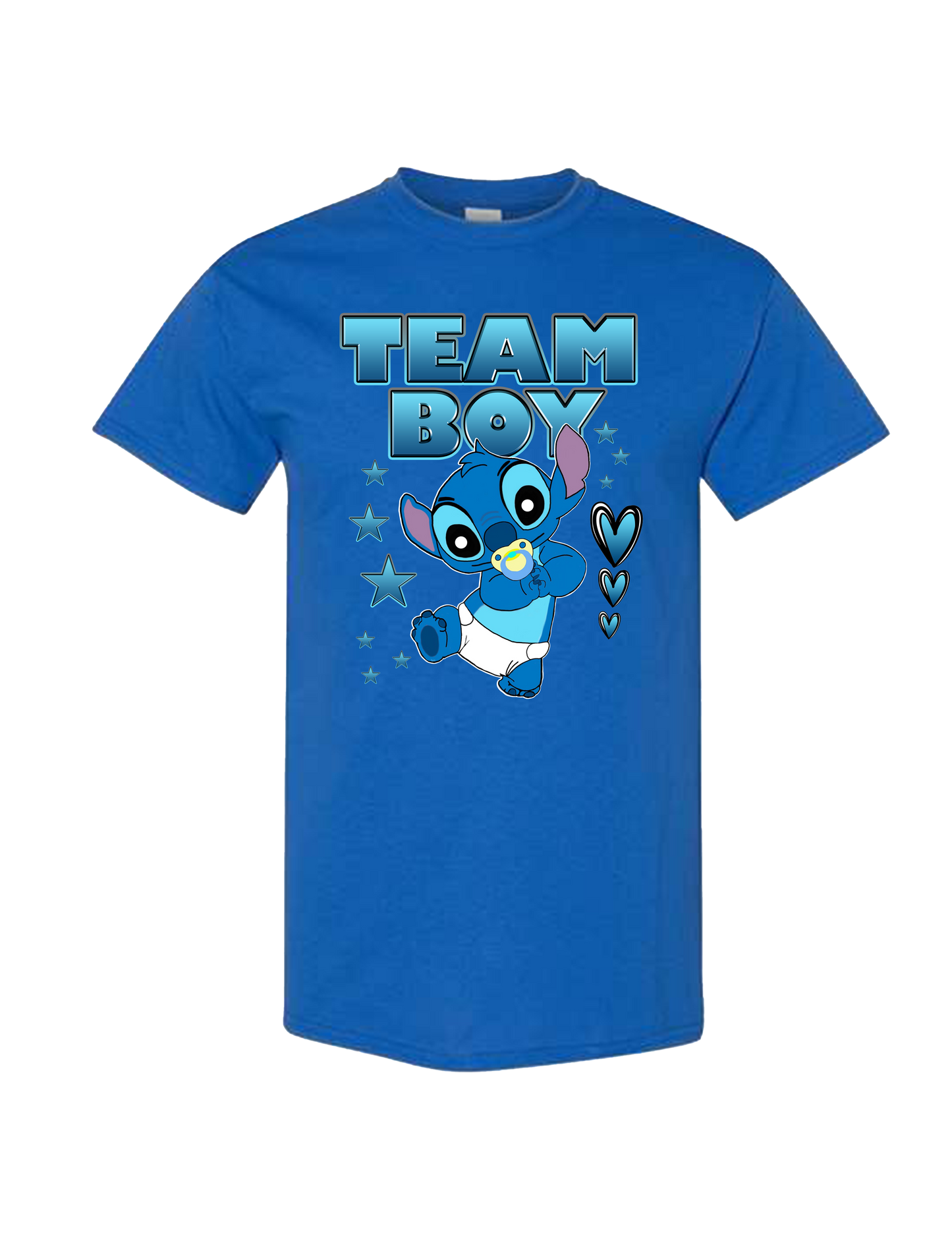 Baby Stitch "Team Boy" Gender Reveal T-Shirt