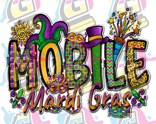 Mobile Mardi Gras - DTF Prints