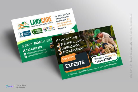 Lawn Care Business Card Template