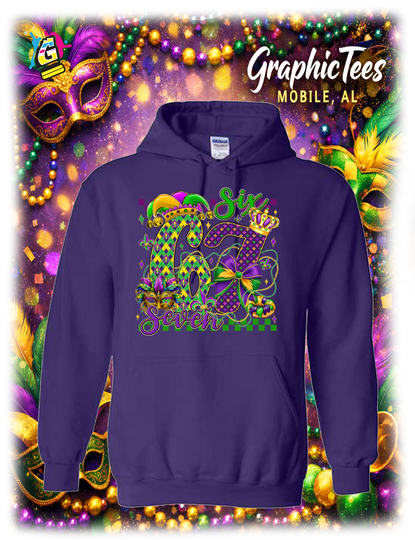 SIX SEVEN 67 MARDI GRAS APPAREL