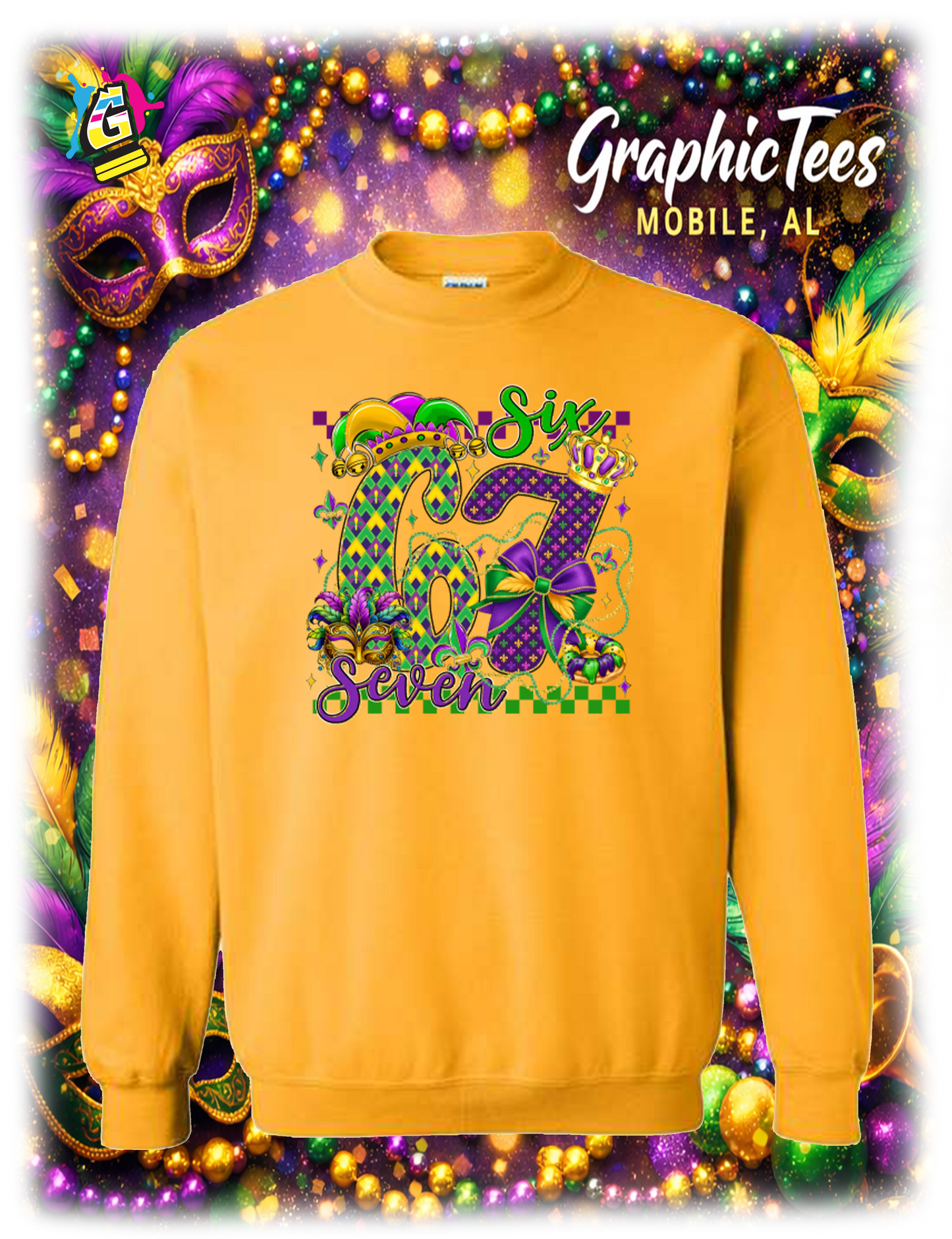 SIX SEVEN 67 MARDI GRAS APPAREL