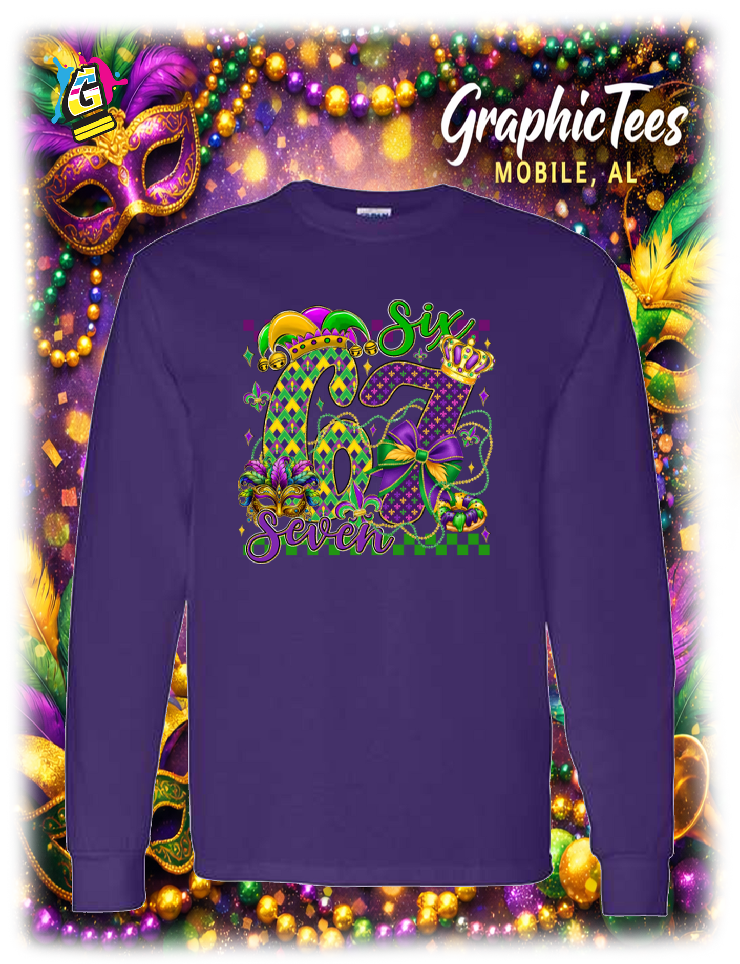 SIX SEVEN 67 MARDI GRAS APPAREL