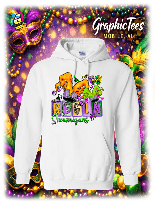LET THE SHENANIGANS BEGIN MARDI GRAS APPAREL
