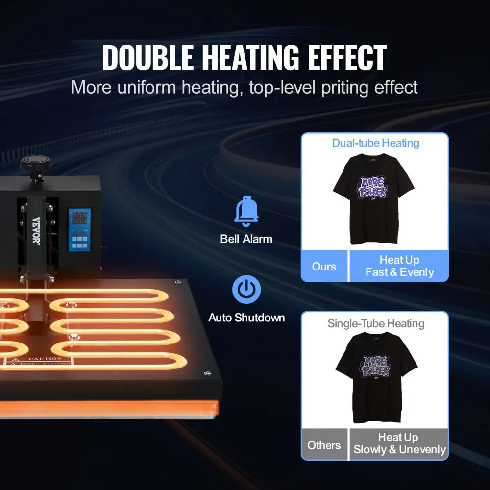 Heat Press 16x24, 1700W Power Heat Press Machine, Fast Heating, High Pressure Heat Press Machine