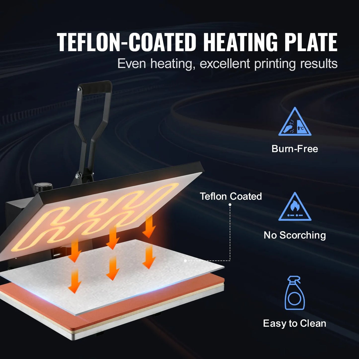 Heat Press 16x24, 1700W Power Heat Press Machine, Fast Heating, High Pressure Heat Press Machine