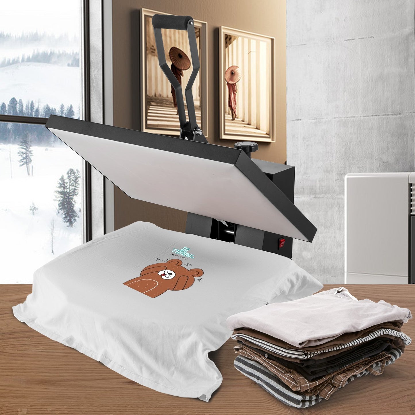 Heat Press 16x24, 1700W Power Heat Press Machine, Fast Heating, High Pressure Heat Press Machine